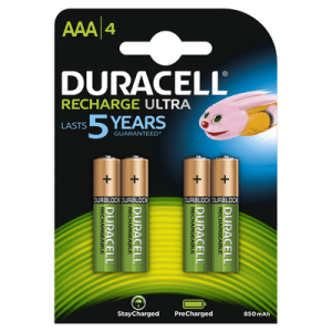 Duracell rechargeable batteries AAA