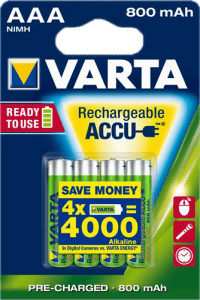 Varta rechargeable batteries AAA