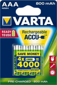 Varta rechargeable batteries AAA Varta rechargeable batteries AAA