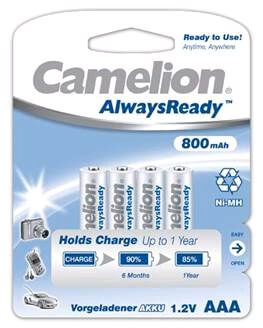 Camelion rechargeable AAA battery Always ready